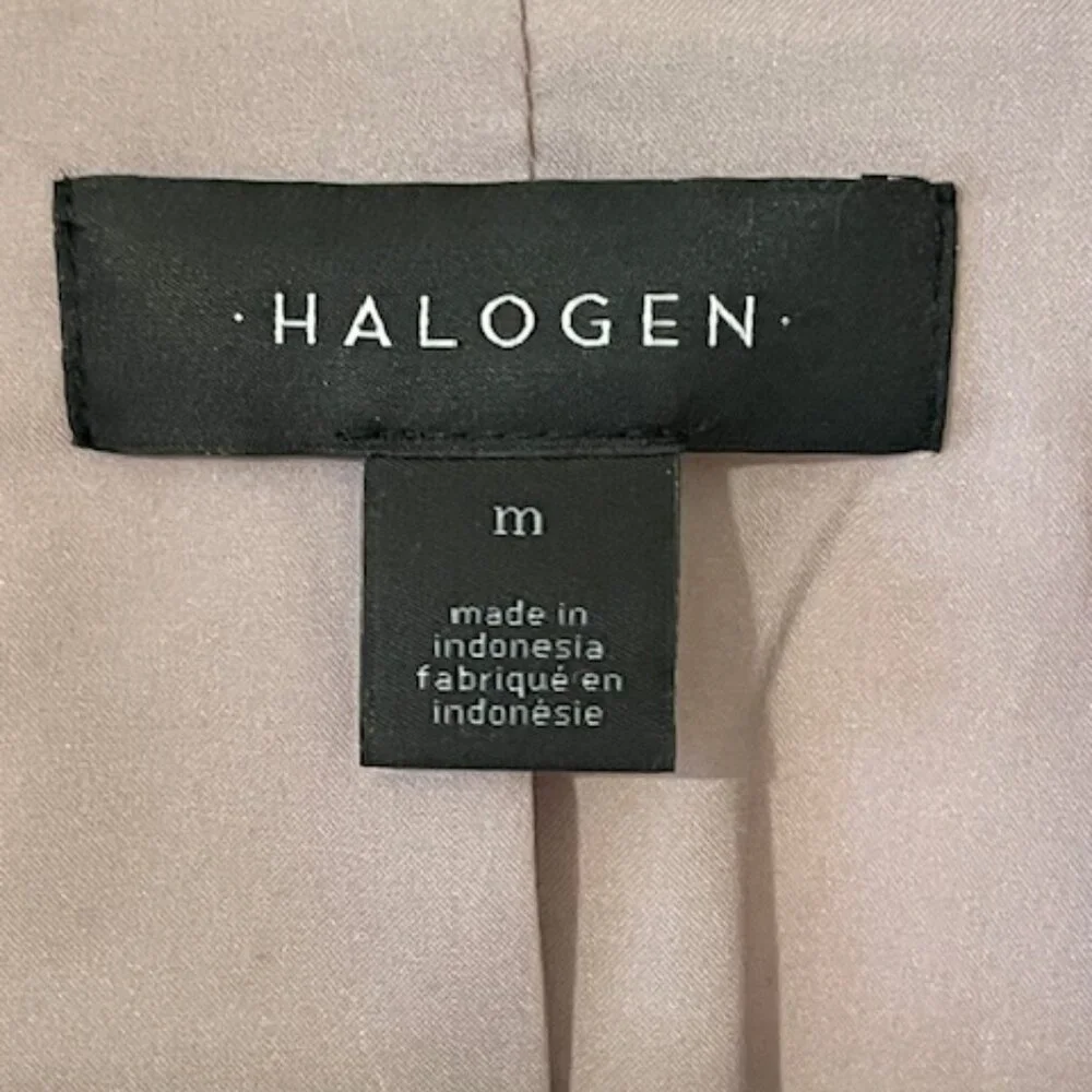 Halogen Mauve Faux Leather/Pleather Blazer -  Size M - Picture 4 of 4